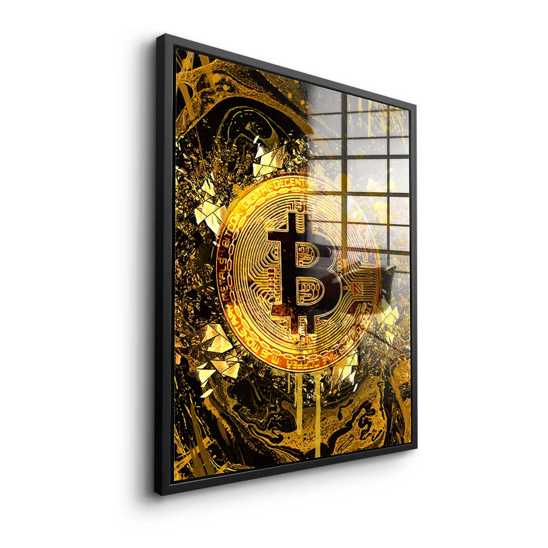 Goldrush Bitcoin - Szkło akrylowe