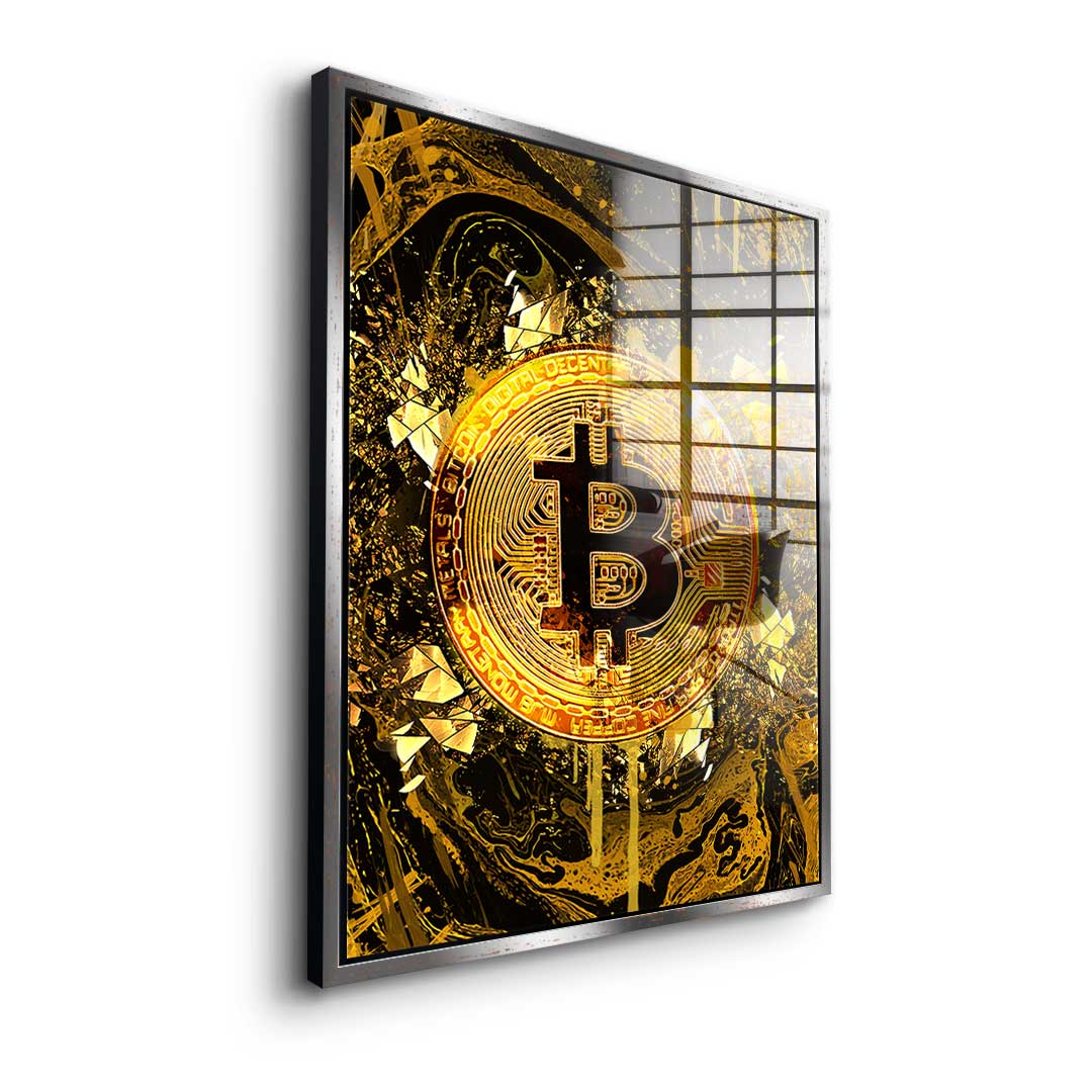 Goldrush Bitcoin - Szkło akrylowe