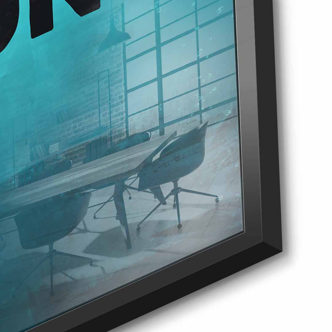 Mindset is everything #Goldfish - Acrylic glass