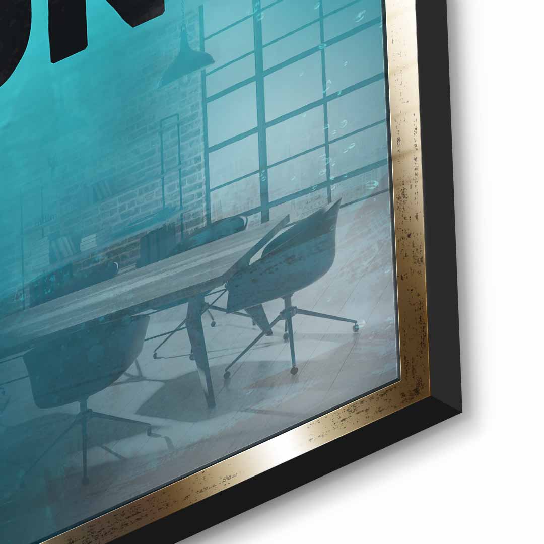 Mindset is everything #Goldfish - Acrylic glass