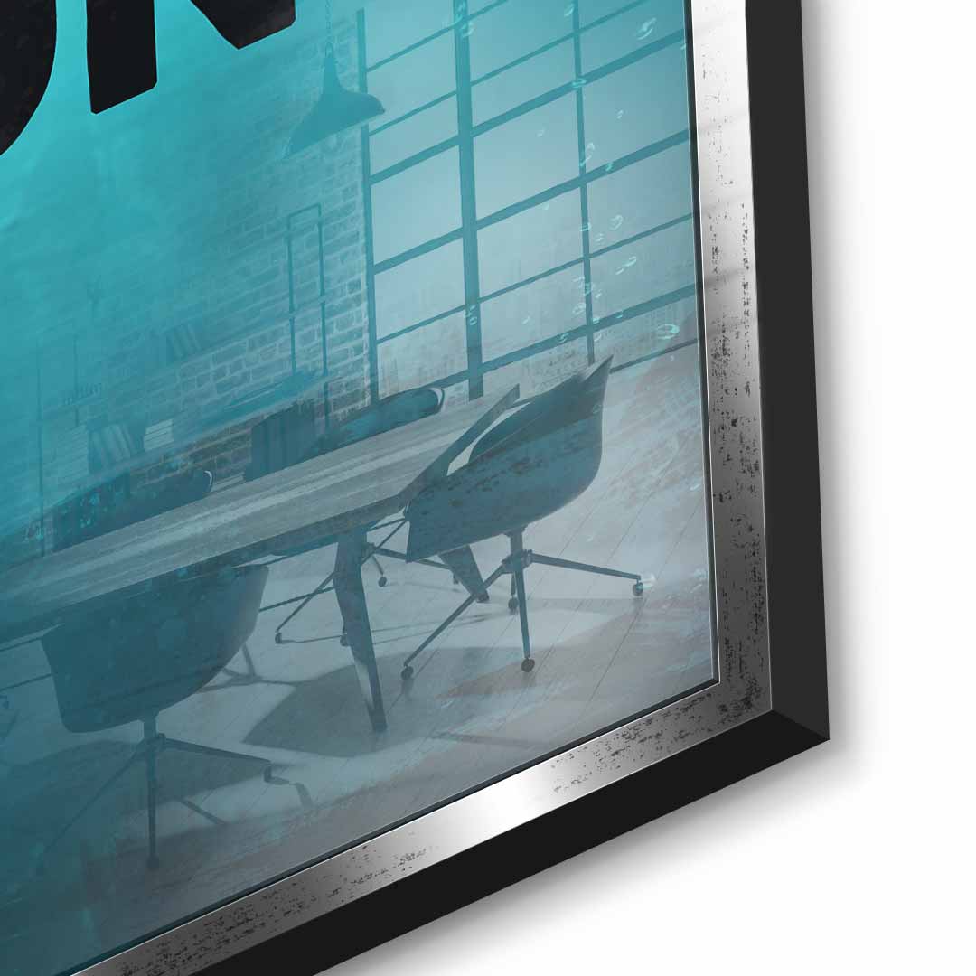 Mindset is everything #Goldfish - Acrylic glass