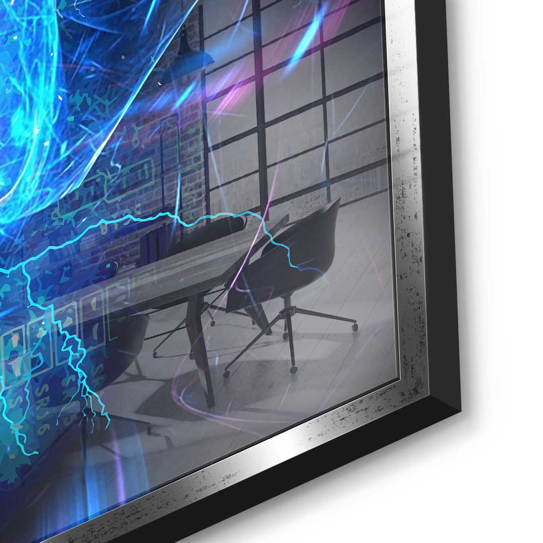 Electro Bitcoin - Acrylglas