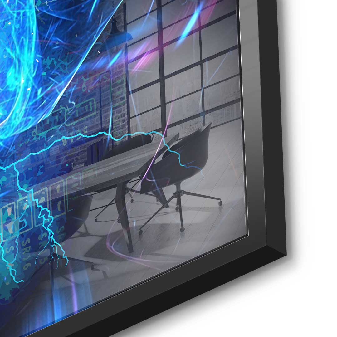 Electro Bitcoin - Acrylglas