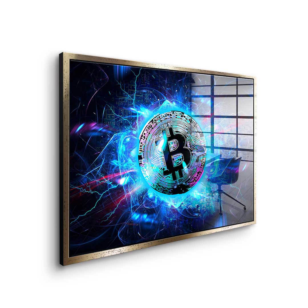 Electro Bitcoin - Acrylglas