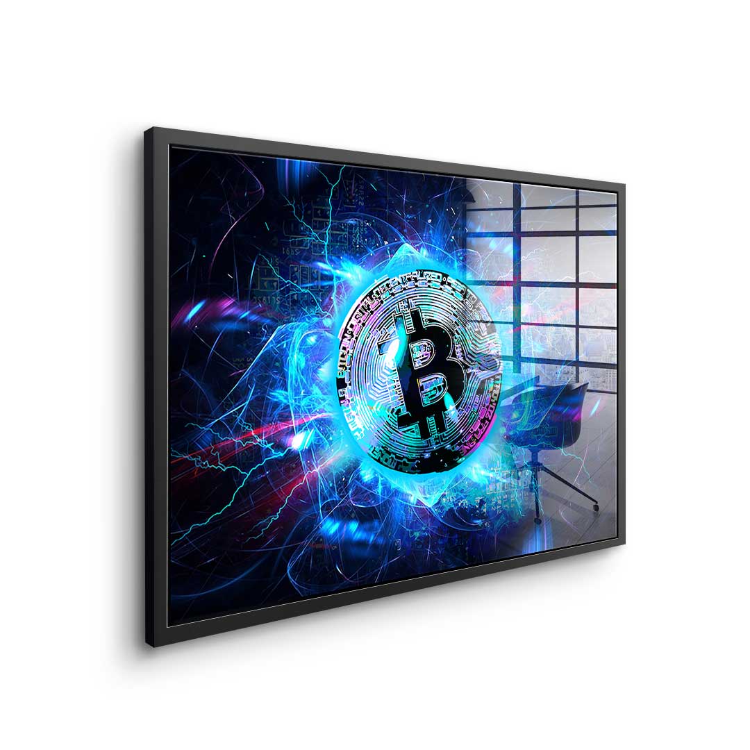 Electro Bitcoin - Acrylglas