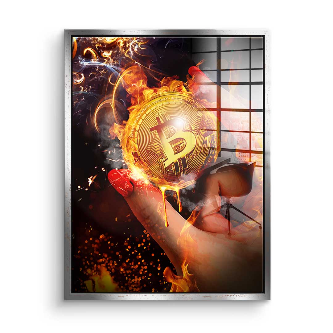 Bitcoin Gold Rush - Acrylic Glass