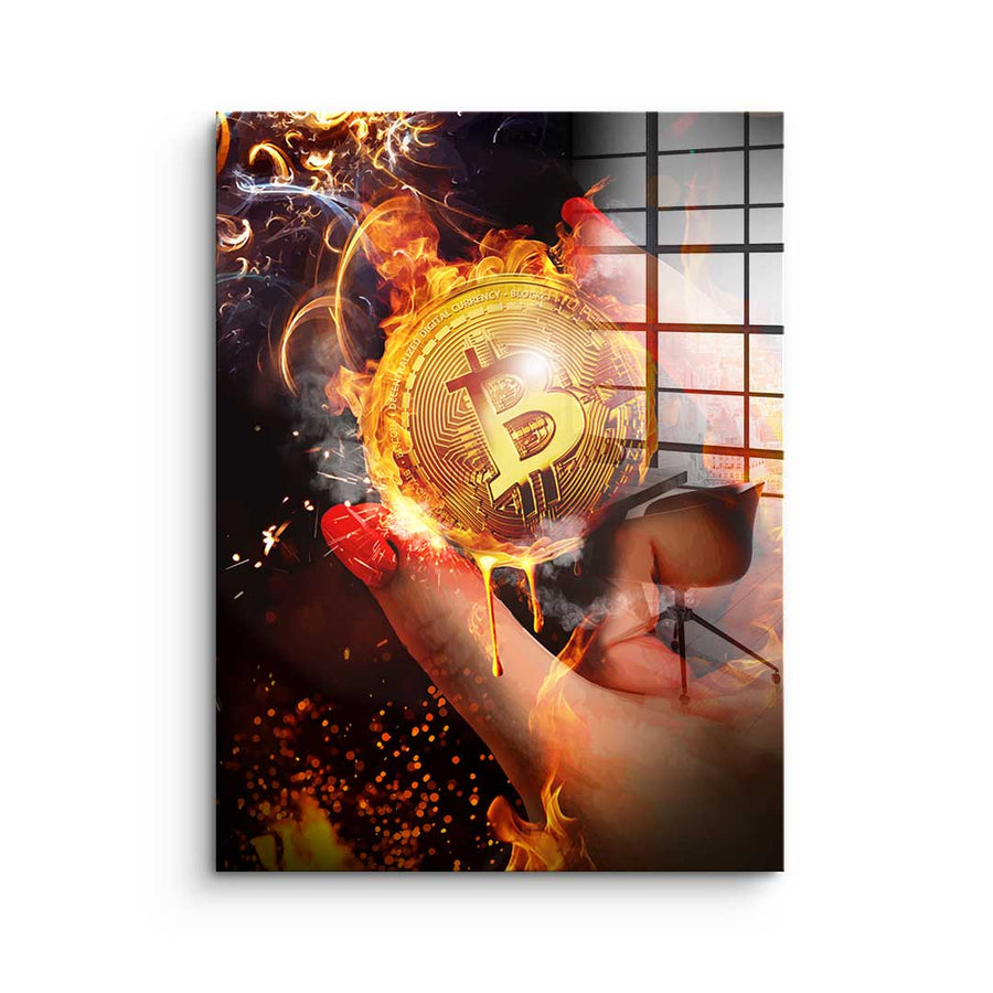 Bitcoin Gold Rush - Acrylic Glass