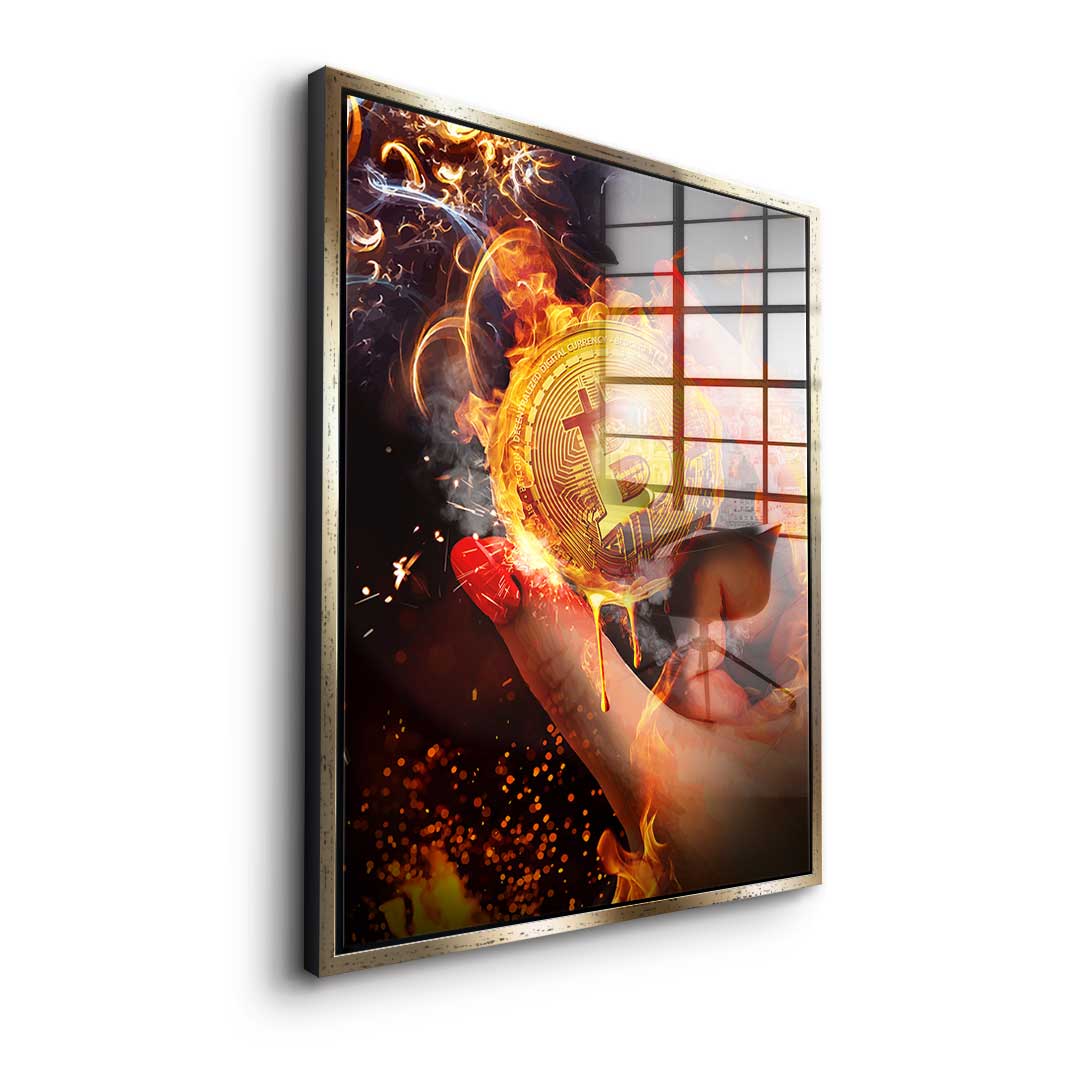 Bitcoin Gold Rush - Acrylic Glass