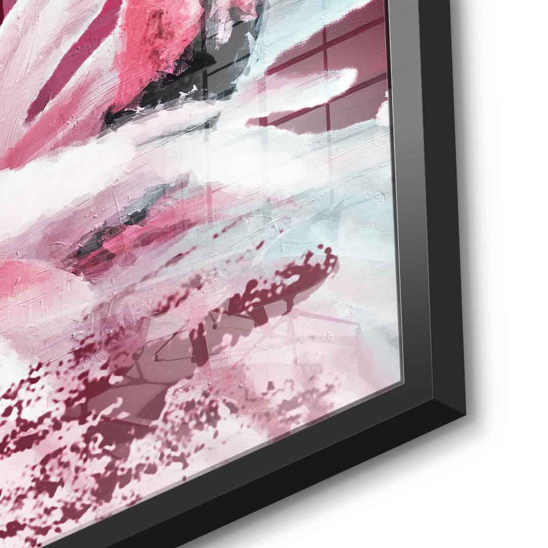 Flamingo Elegance - Acrylglas