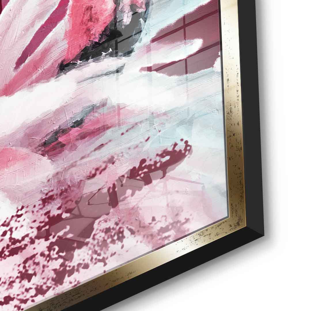 Flamingo Elegance - Acrylglas