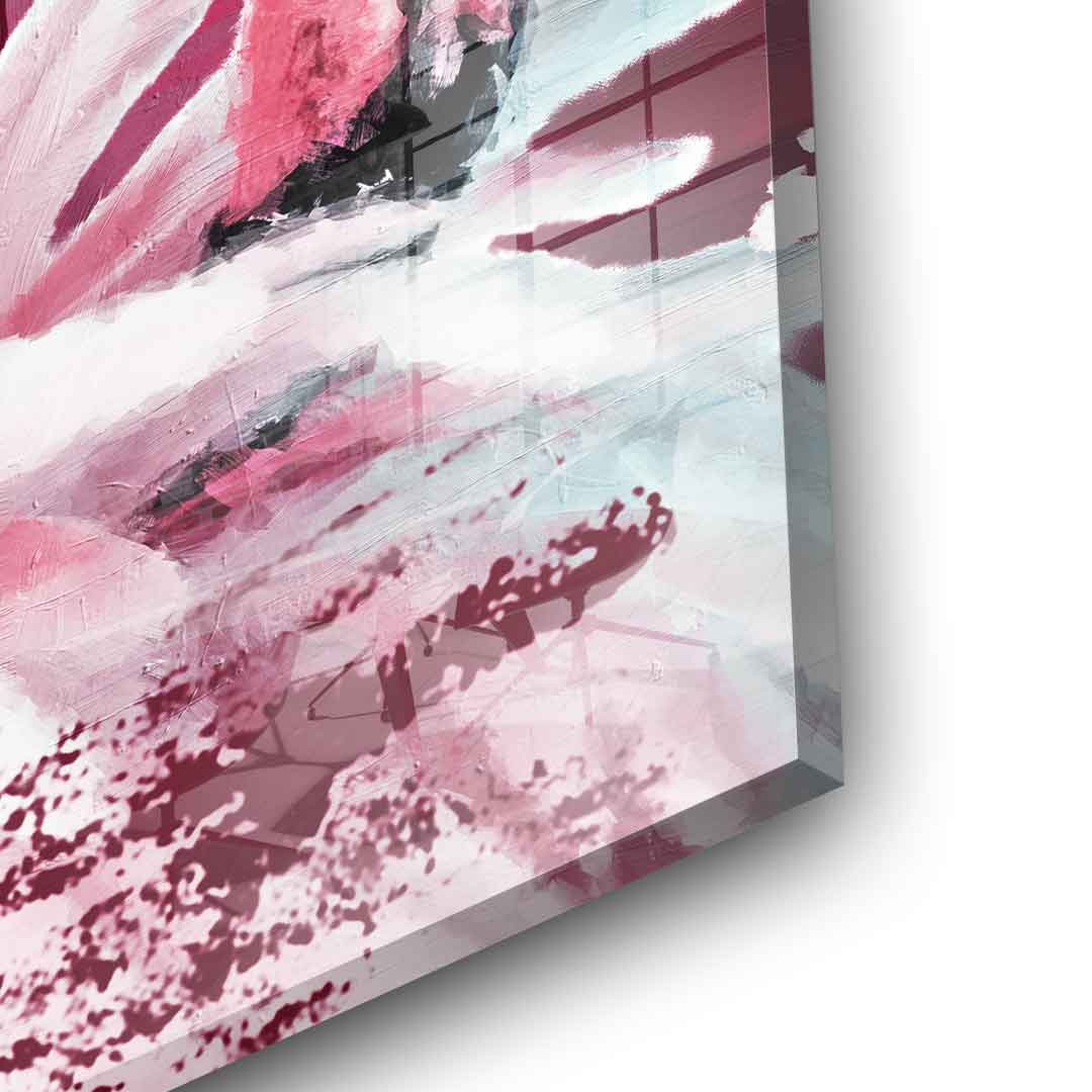 Flamingo Elegance - Acrylglas