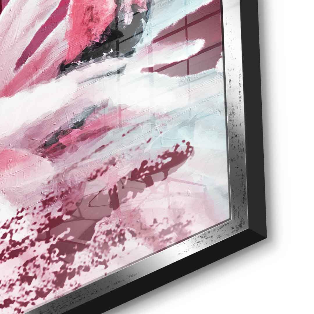 Flamingo Elegance - Acrylglas