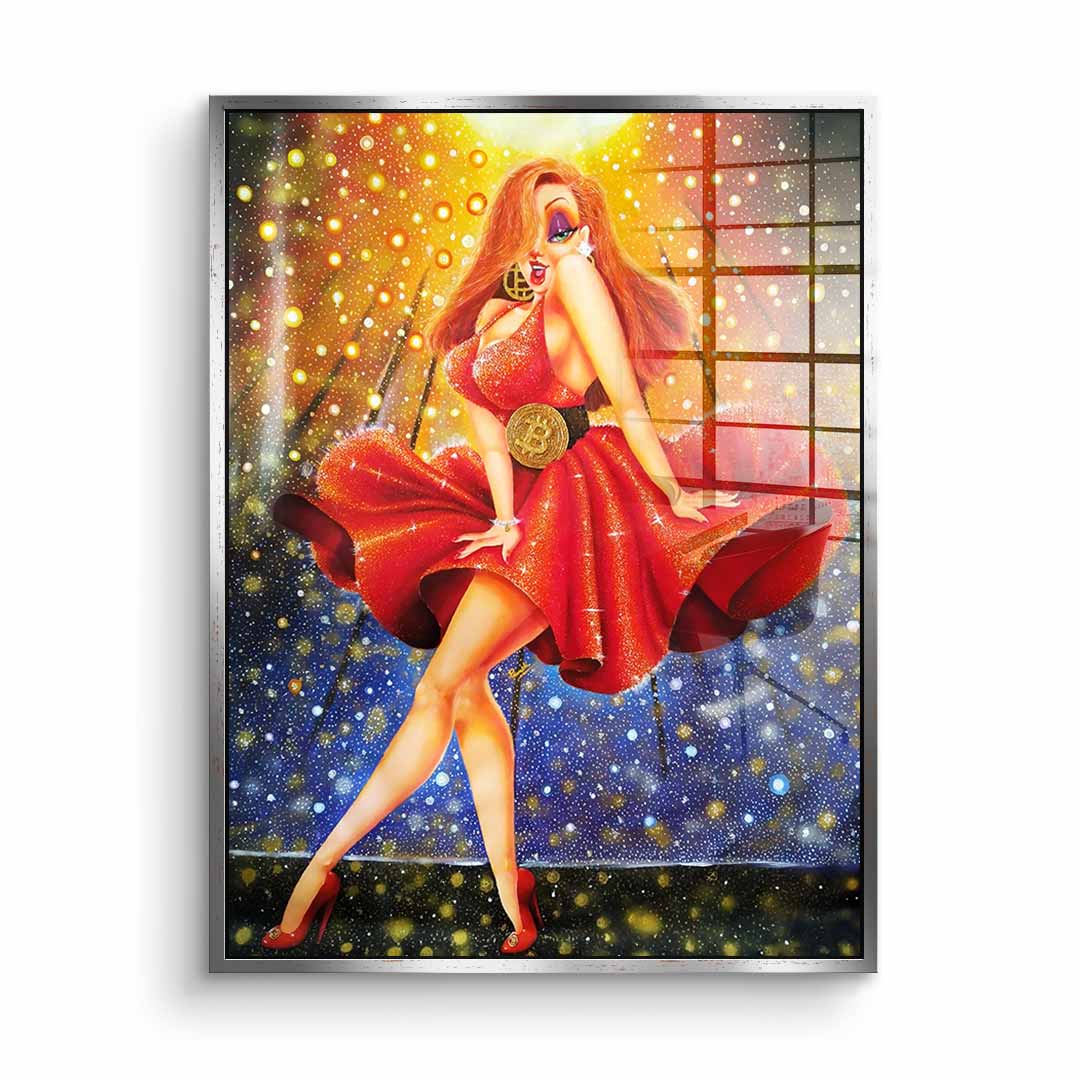 In Red we dream Gold - Acrylglas