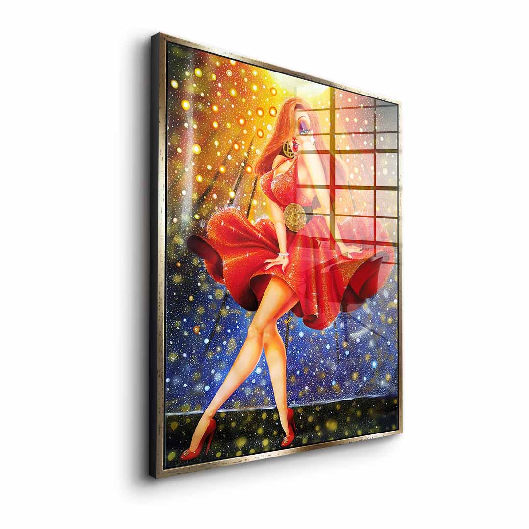 In Red we dream Gold - Acrylglas