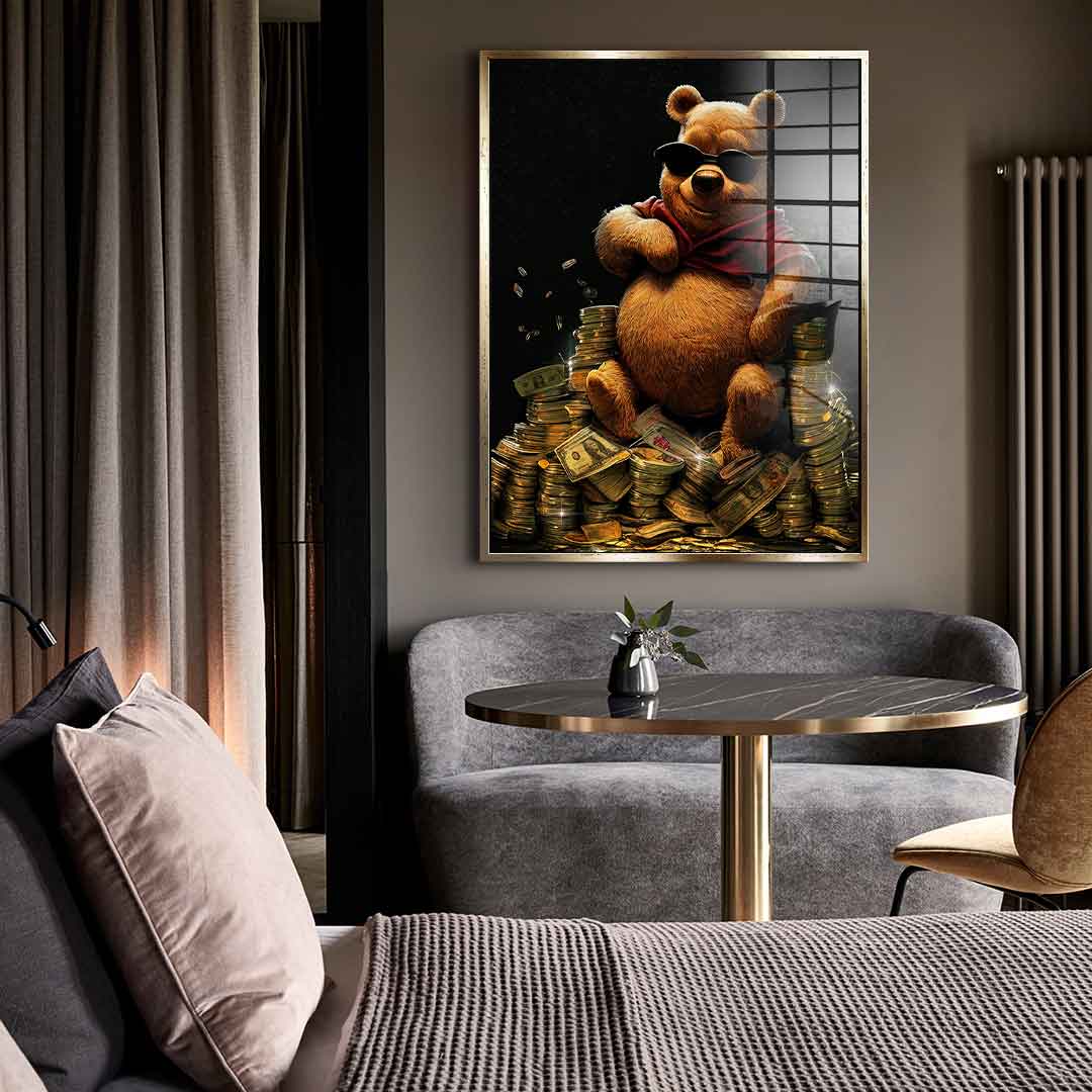 Money Bear - Acrylic glass