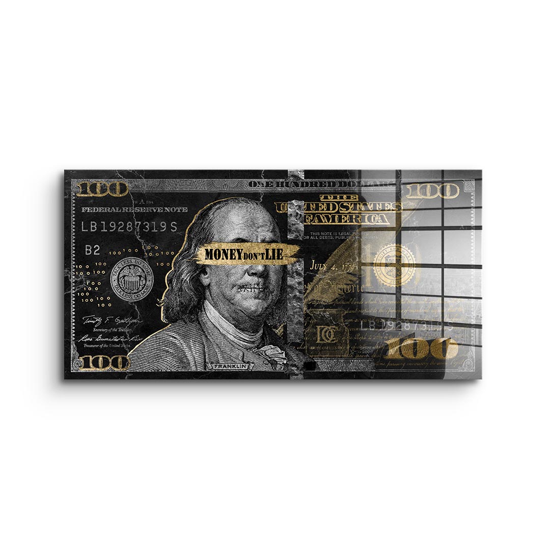 Money dont lie - Acrylglas