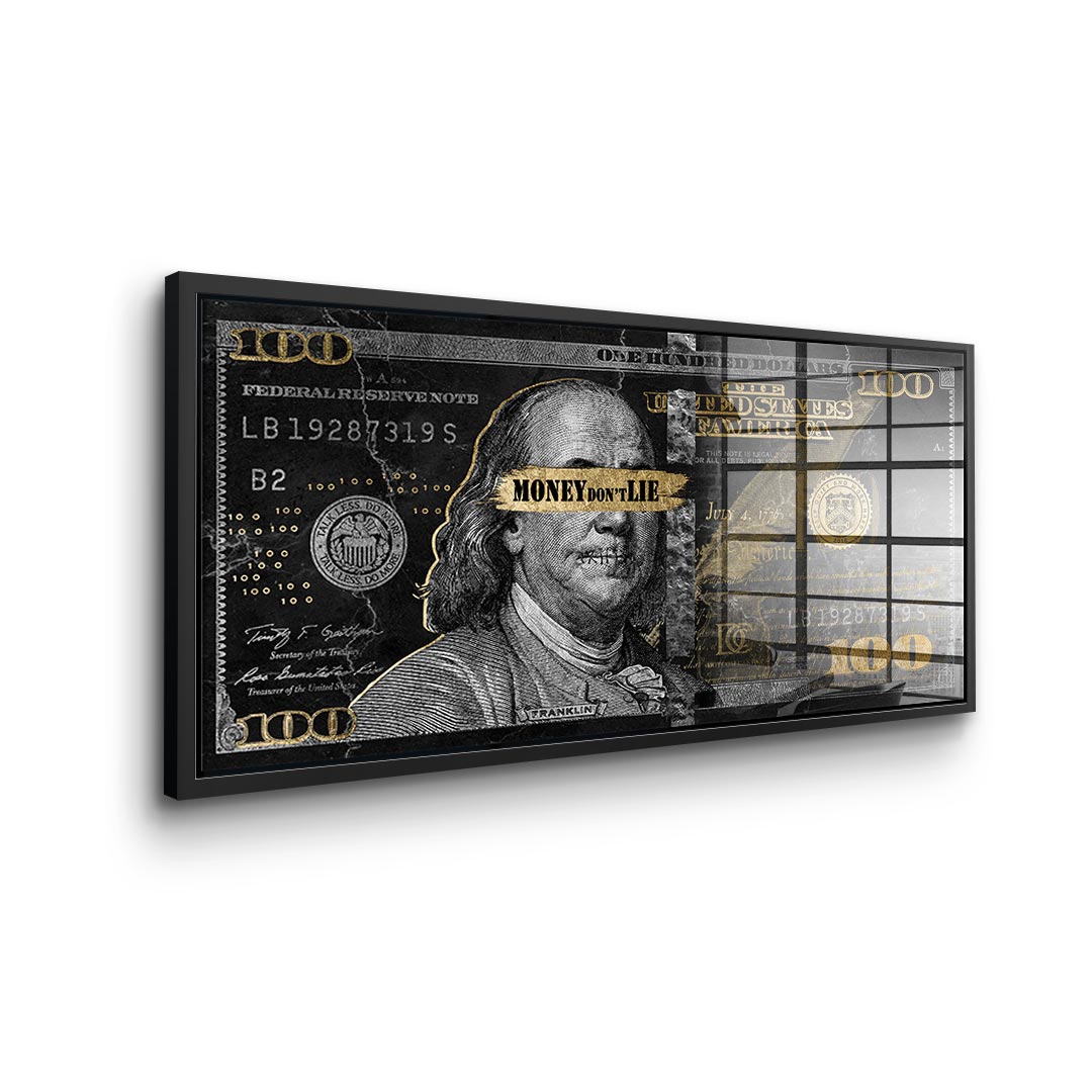 Money dont lie - Acrylglas