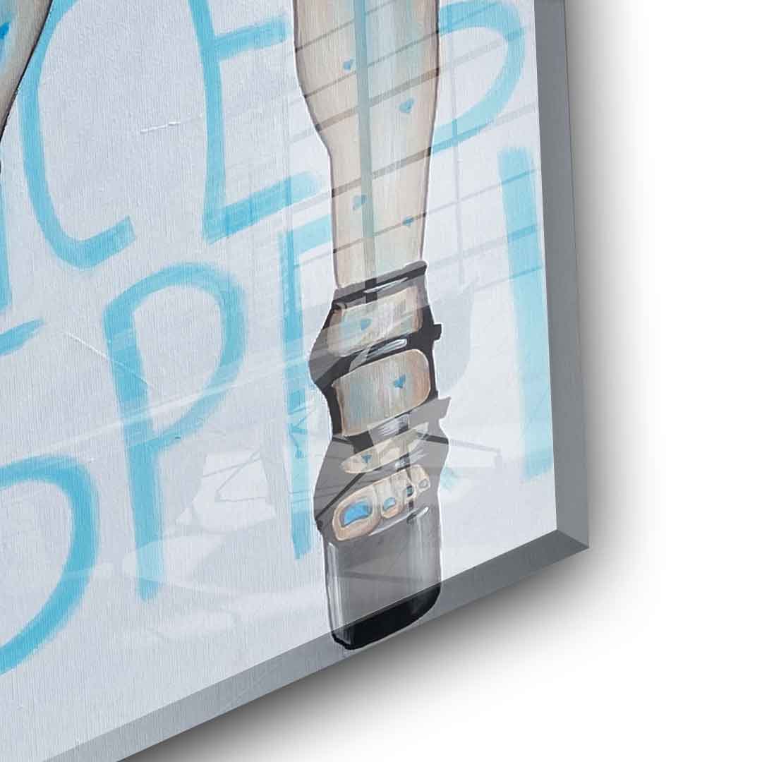 Blue Shoes - Acrylglas