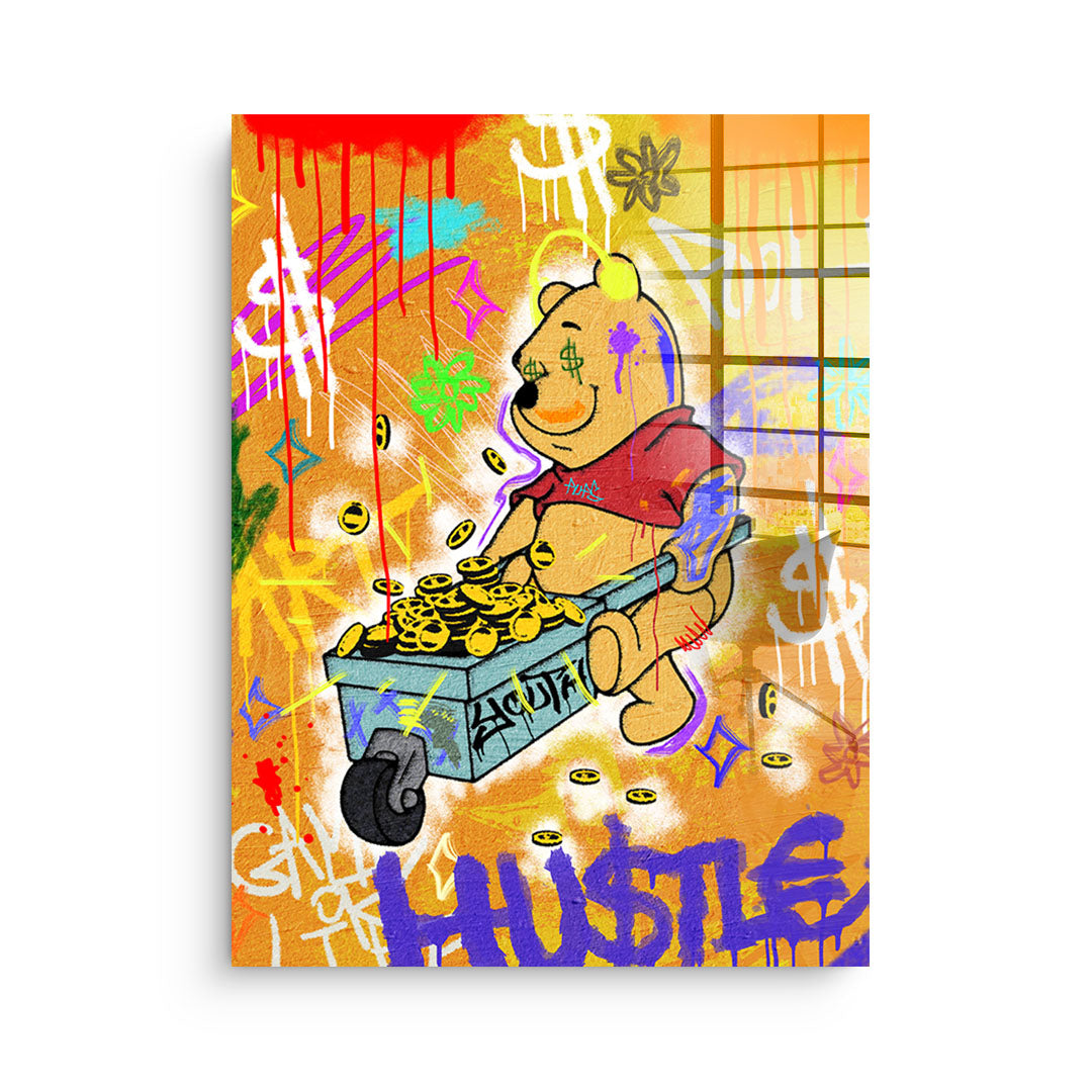 HU$TLE BEAR - Acrylic glass