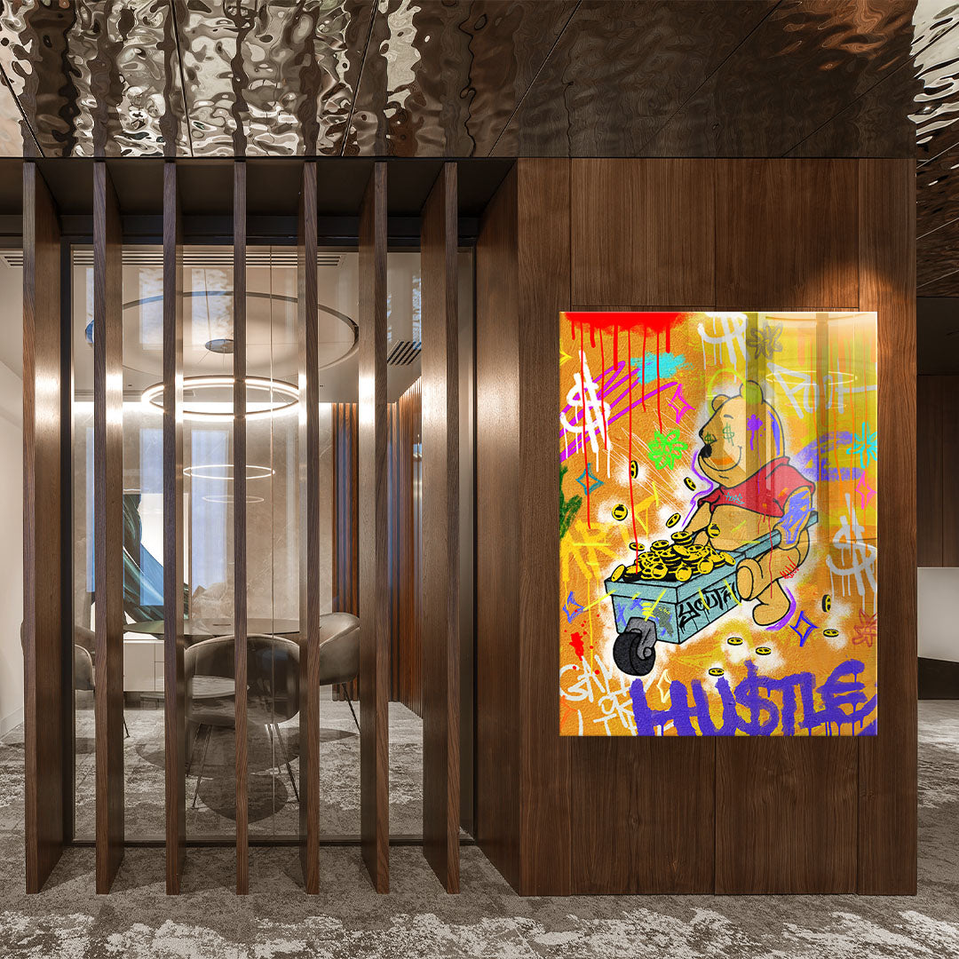 HU$TLE BEAR - Acrylglas