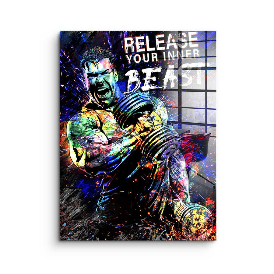 Release your inner Beast - Acrylglas