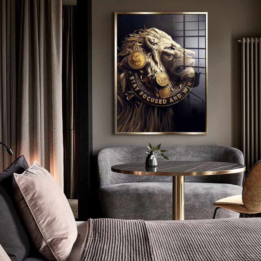 Stay Focused and Win - Acrylglas