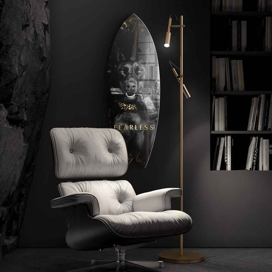 Surfboard Luxury Dog - Acrylic Glass