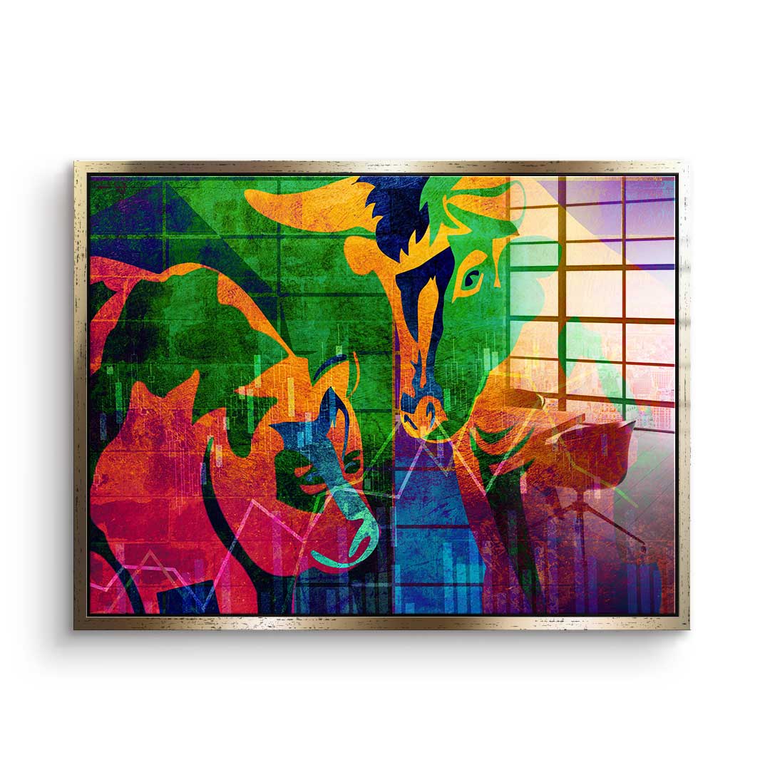 Abstract Stock Market - Acrylic Glass