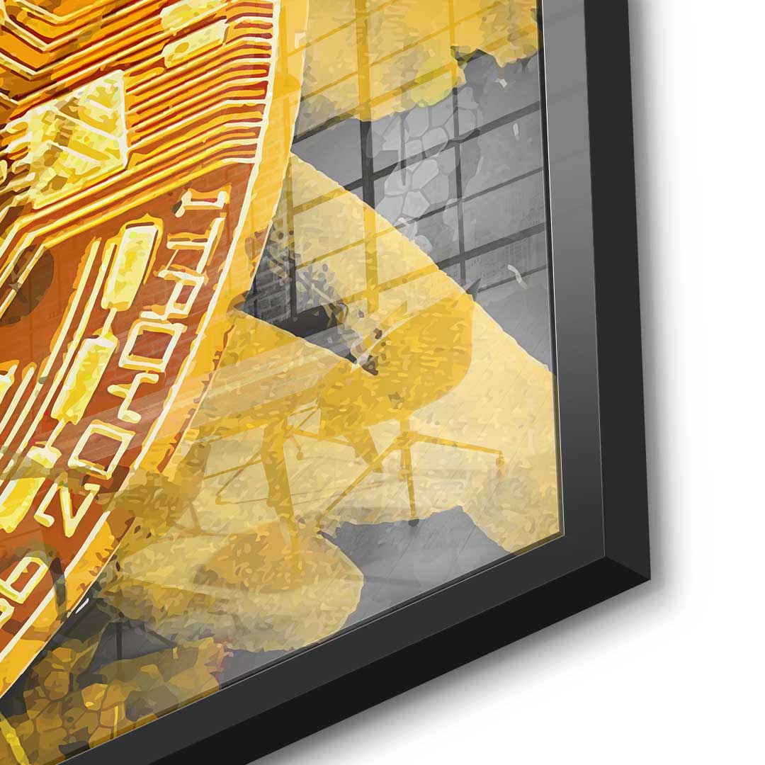 Painting Bitcoin - Acrylic glass