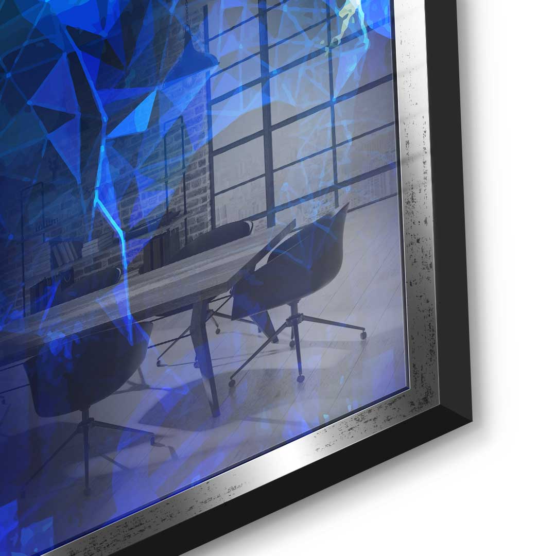 Blue Stock Market - Acrylic glass