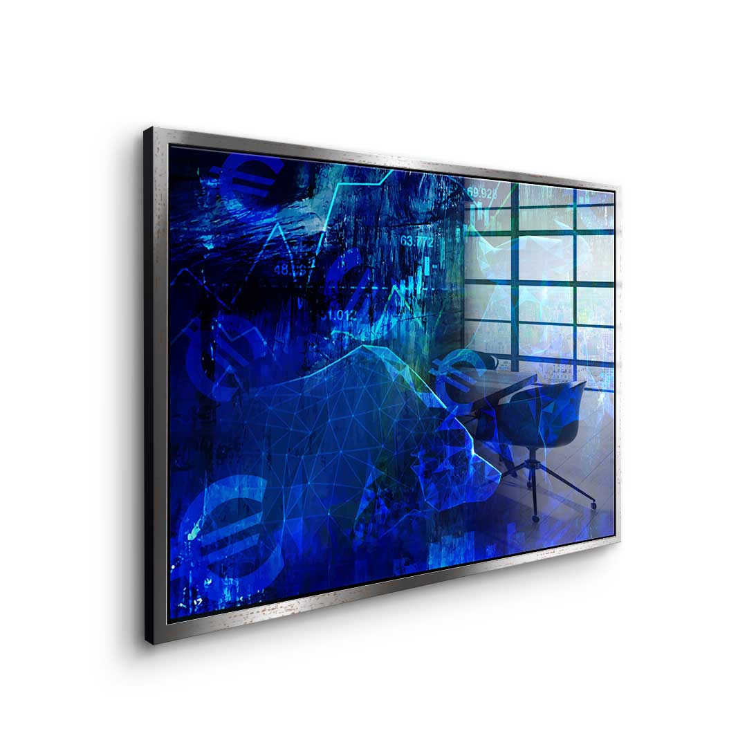 Blue Stock Market - Acrylic glass