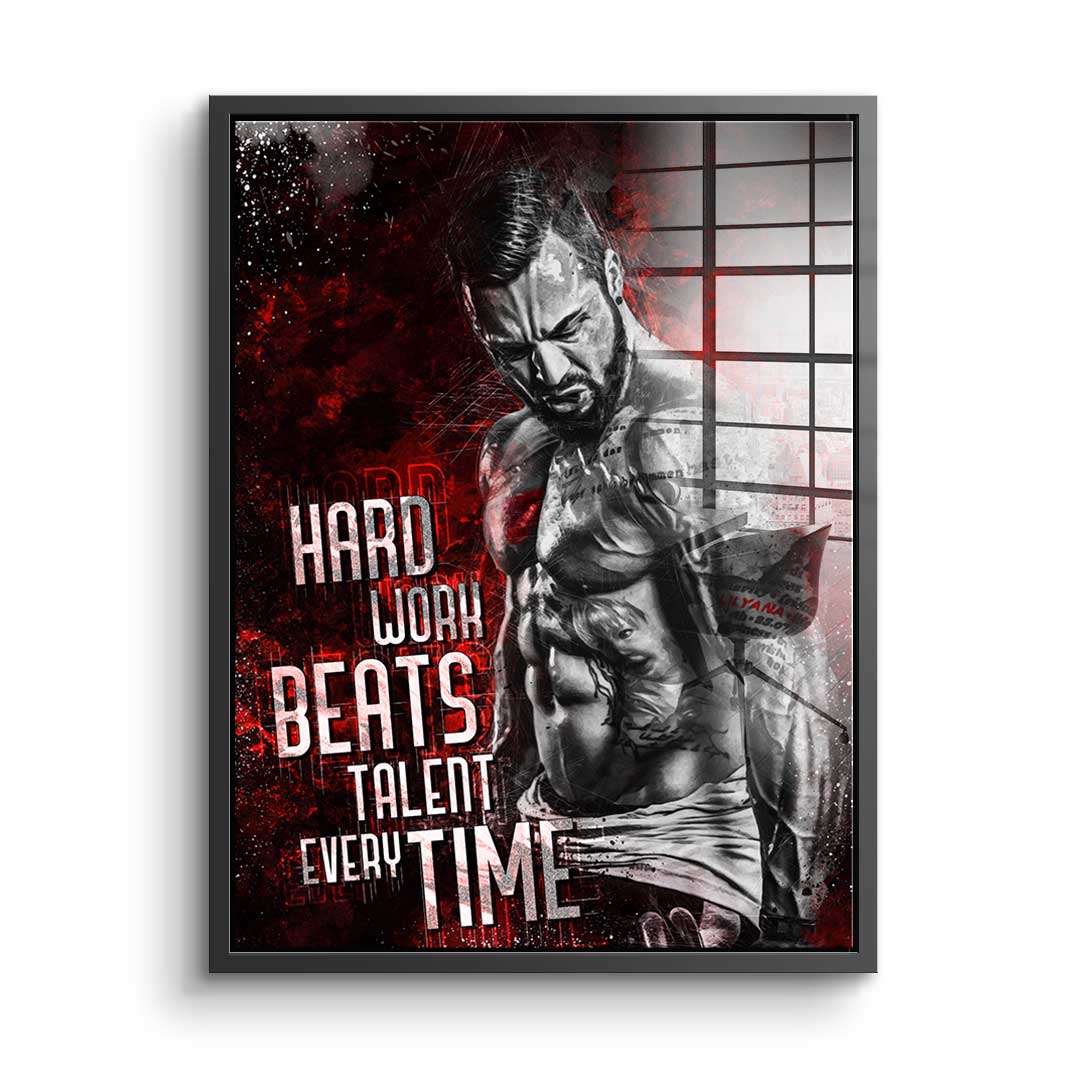 Hard Work Bodybuilding - Acrylglas