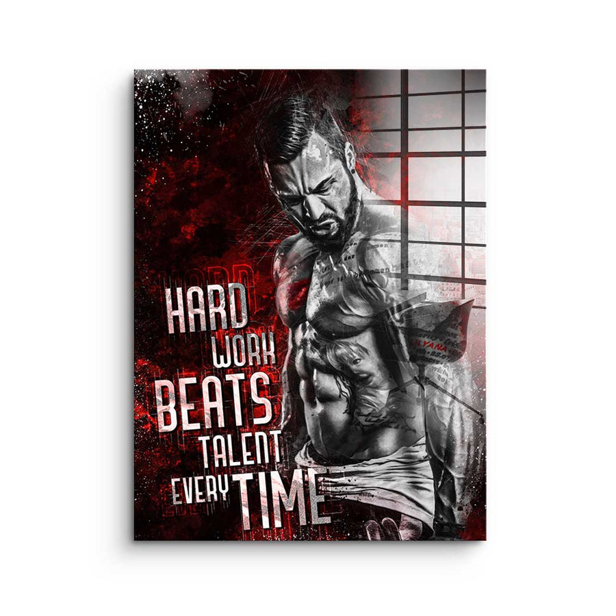 Hard Work Bodybuilding - Acrylglas