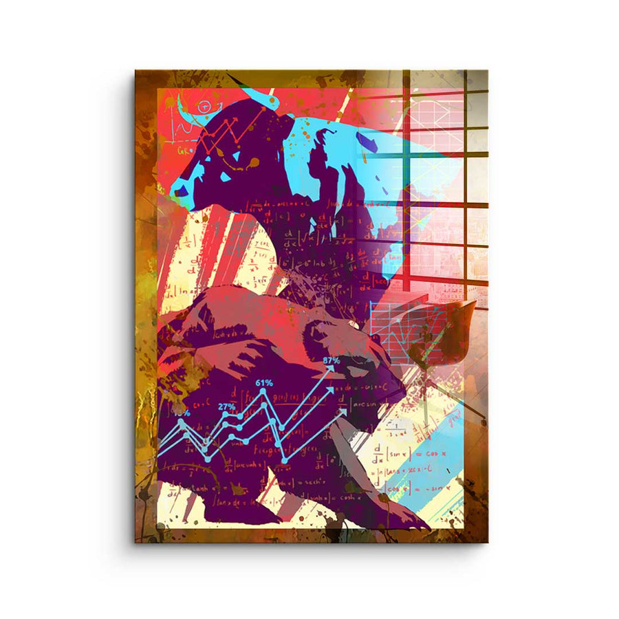 Bull &amp; Bear - Acrylic glass