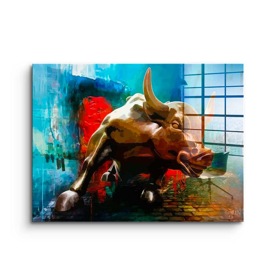 Bronze Bull - Acrylic glass