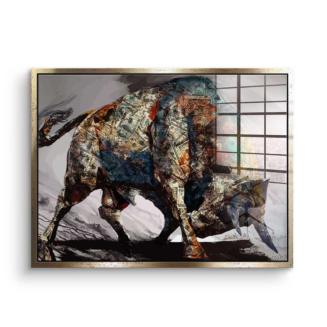 Money Bull - Acrylic glass