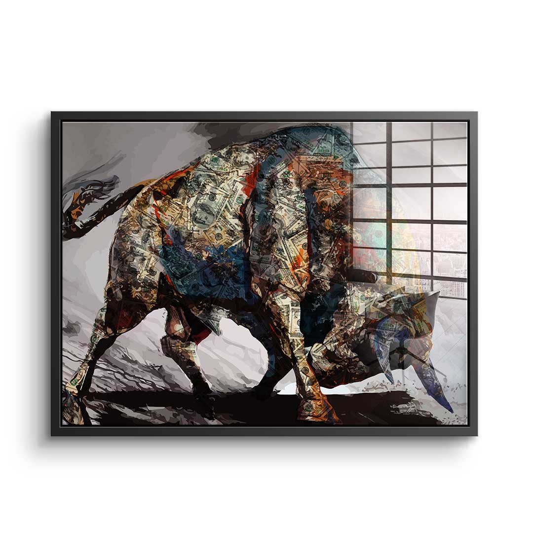 Money Bull - Acrylic glass