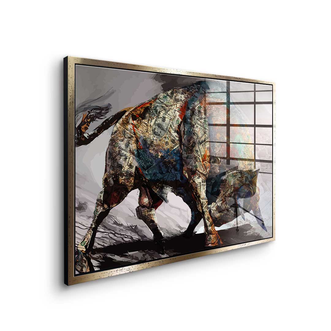 Money Bull - Acrylic glass