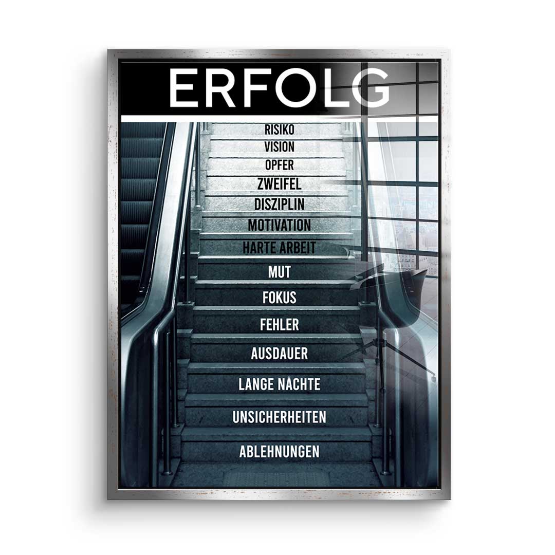 ROLLTREPPE DES ERFOLGS - Acrylglas