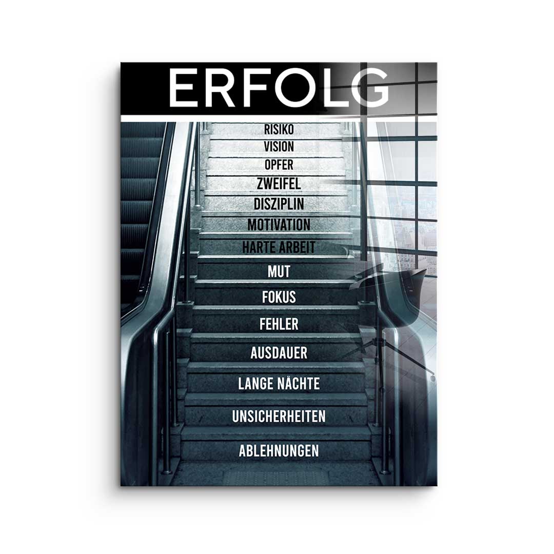 ROLLTREPPE DES ERFOLGS - Acrylglas