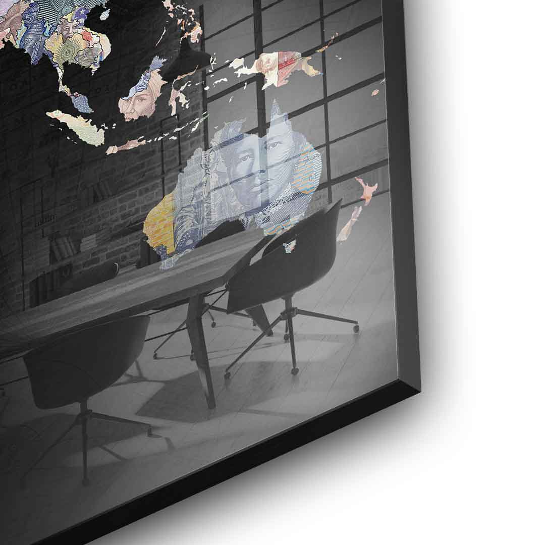 Money rules the world - Black Edition - Acrylic glass