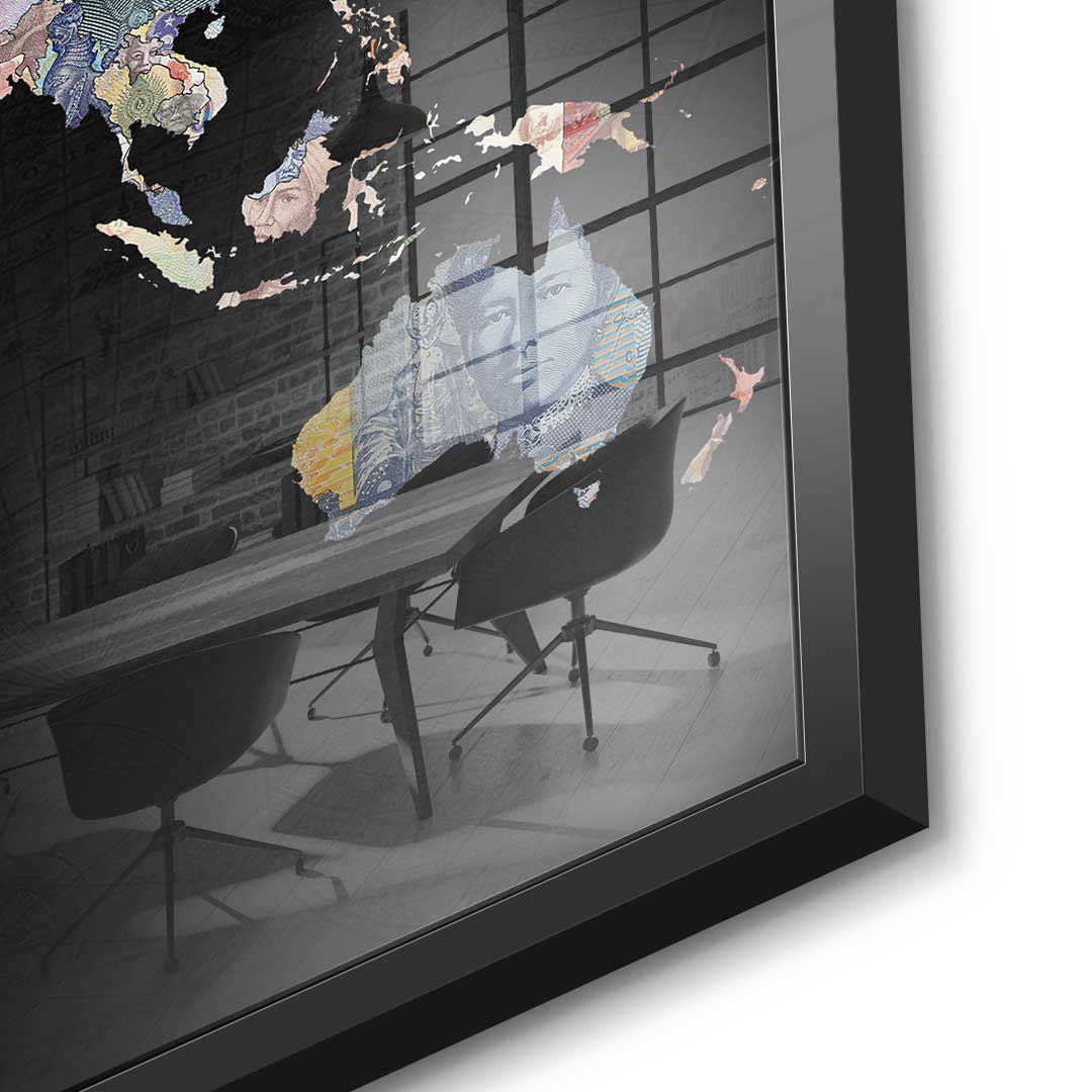 Money rules the world - Black Edition - Acrylic glass