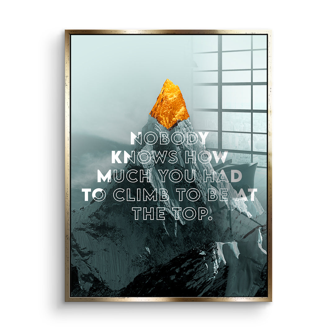 Be at the Top - Acrylic glass