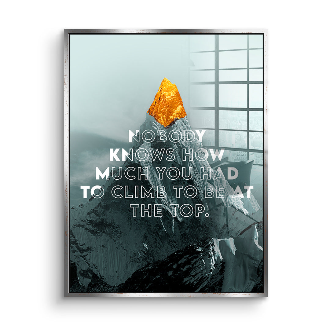 Be at the Top - Acrylic glass