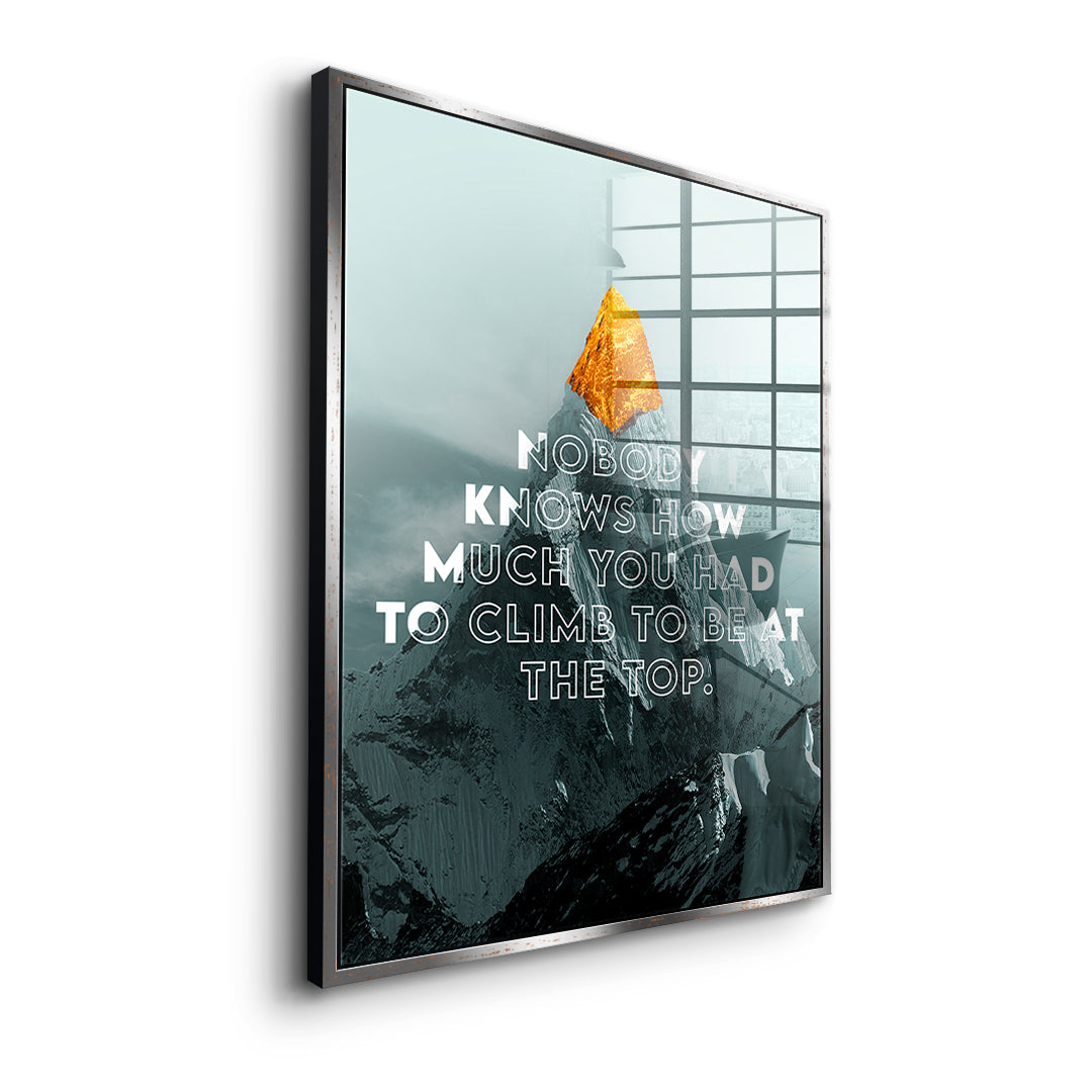 Be at the Top - Acrylic glass