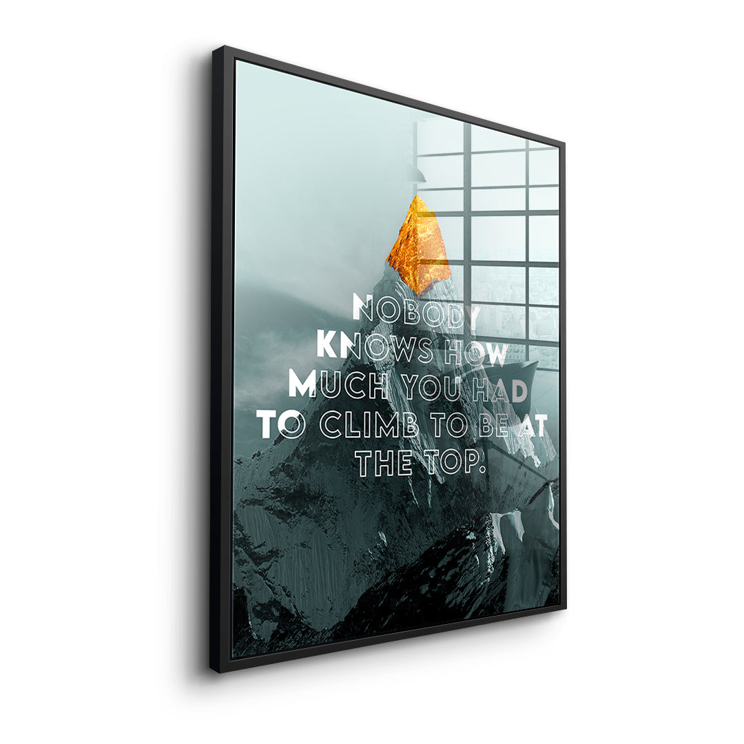 Be at the Top - Acrylic glass