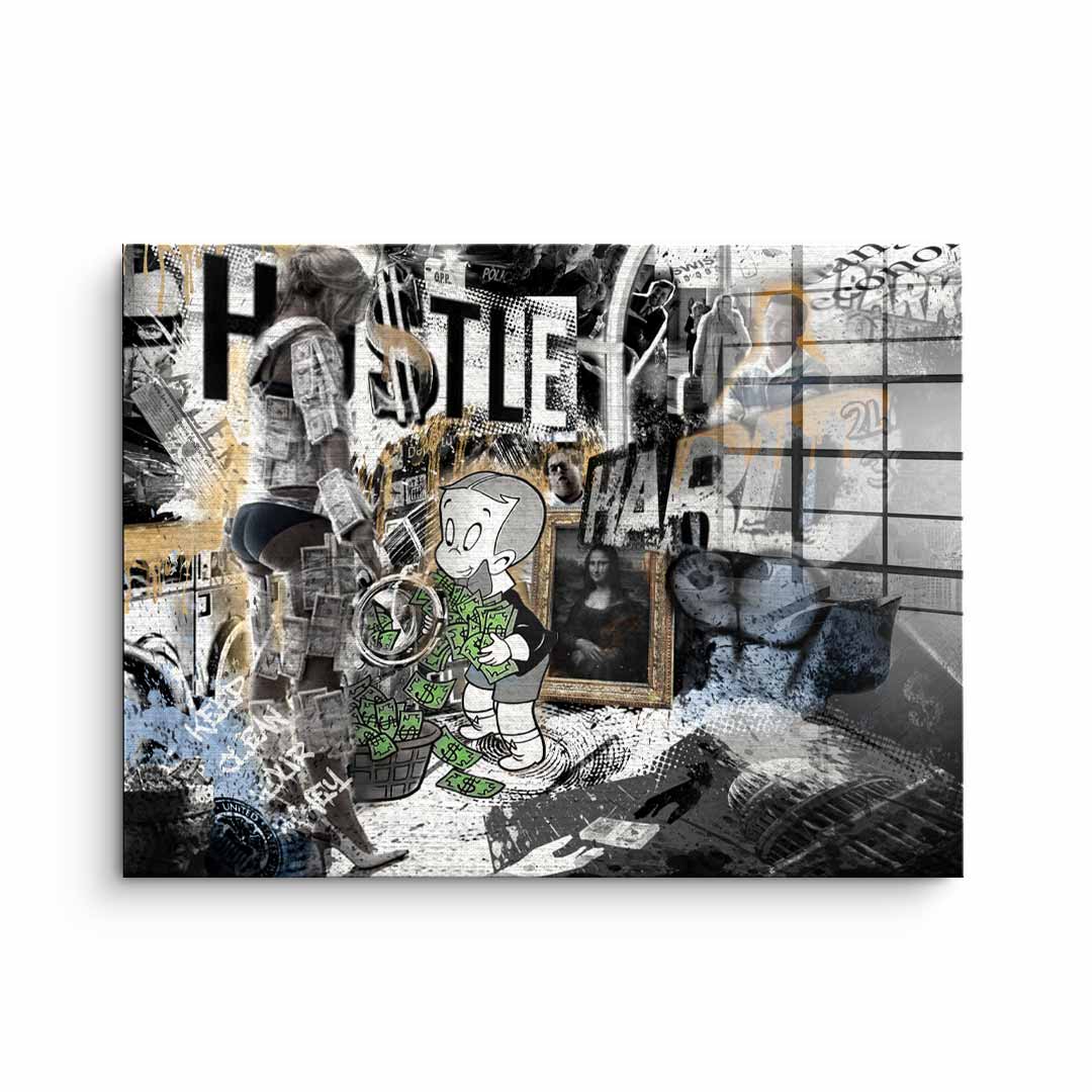 Hustle Hard - Acrylic glass