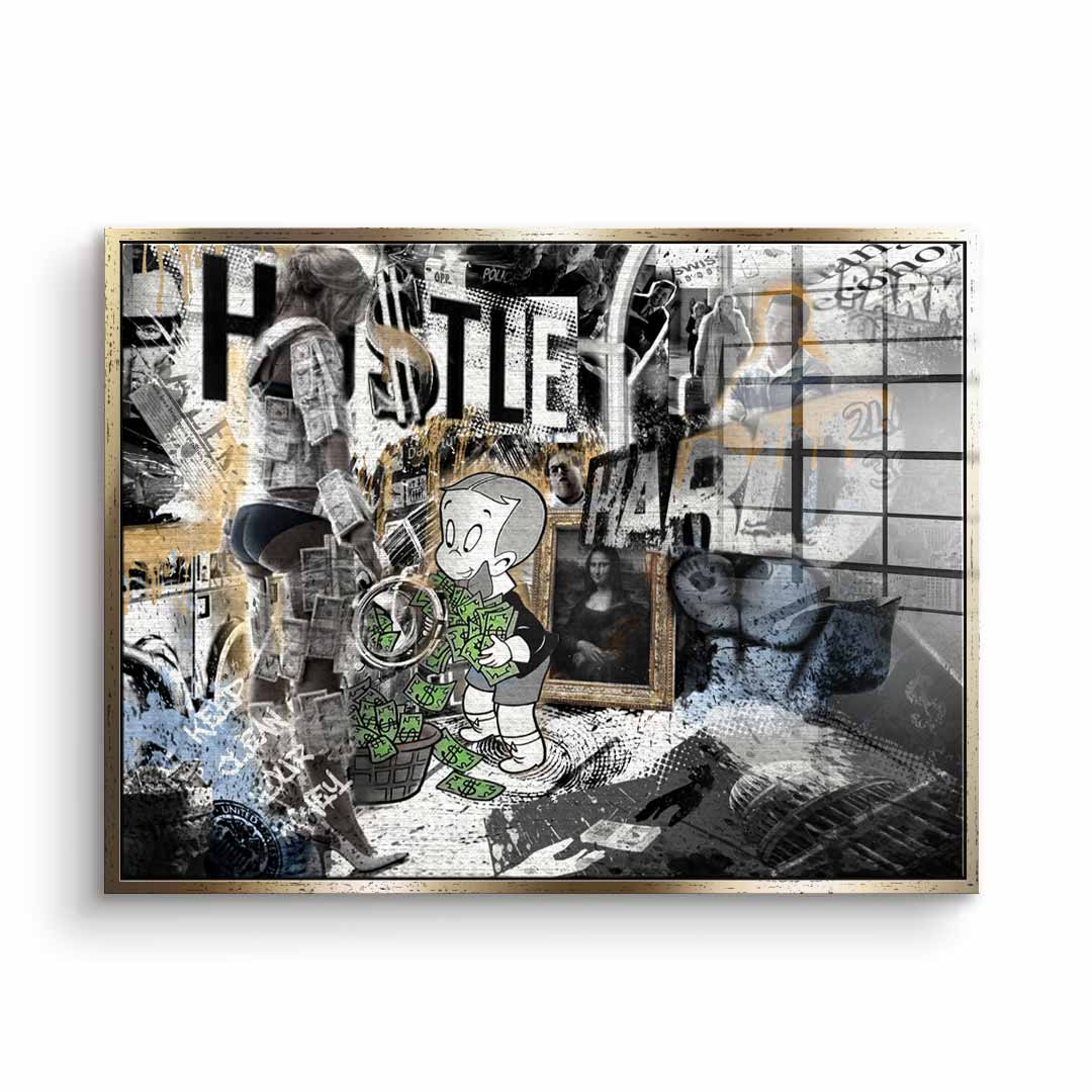 Hustle Hard - Acrylic glass