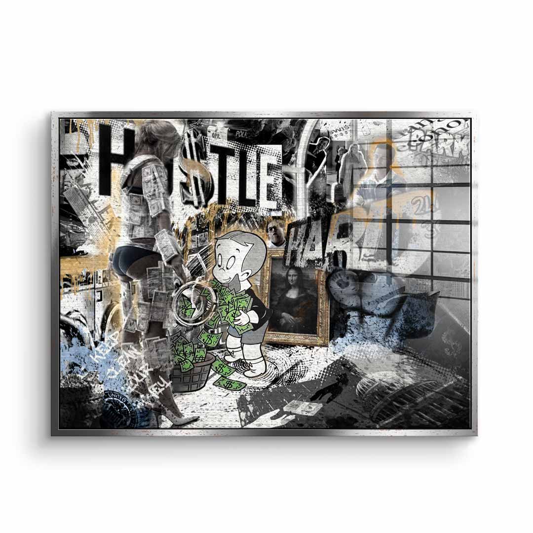 Hustle Hard - Acrylic glass