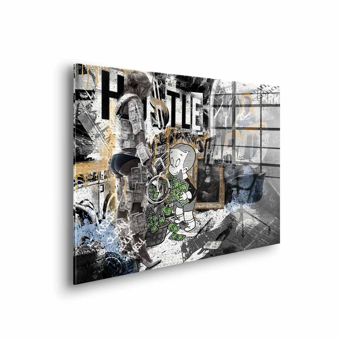Hustle Hard - Acrylic glass